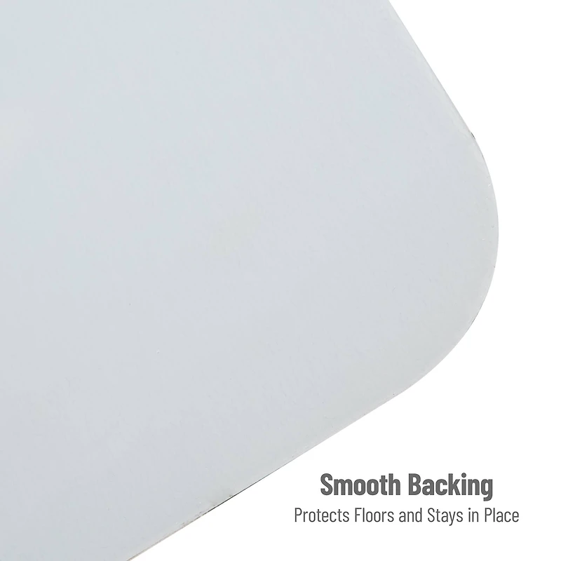 Mind Reader 9-to-5 Collection Blue Head in the Clouds Art Office Chair Mat with Lip