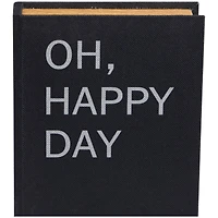 Black Oh, Happy Day Linen Storage Book Box Set