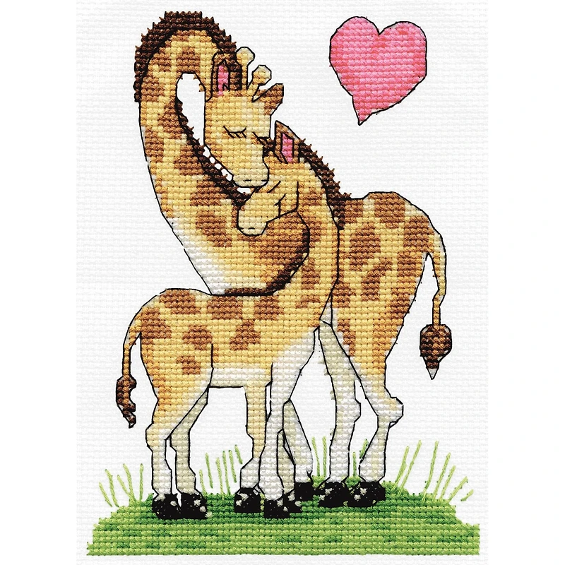 Design Works™ Giraffe Love Counted Cross Stitch Kit