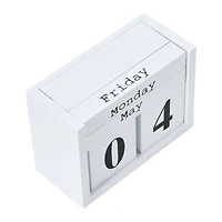 Hello Honey® 5.5" Wooden Perpetual Desk Block Calendar