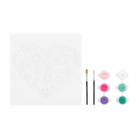 VIVID by Brea Reese® Flower Heart Acrylic Paint-by-Number Kit