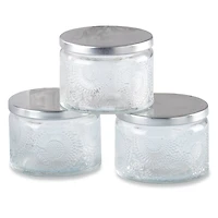Kate Aspen® Garden Blooms Clear Glass Tea Light Holder, 4ct.