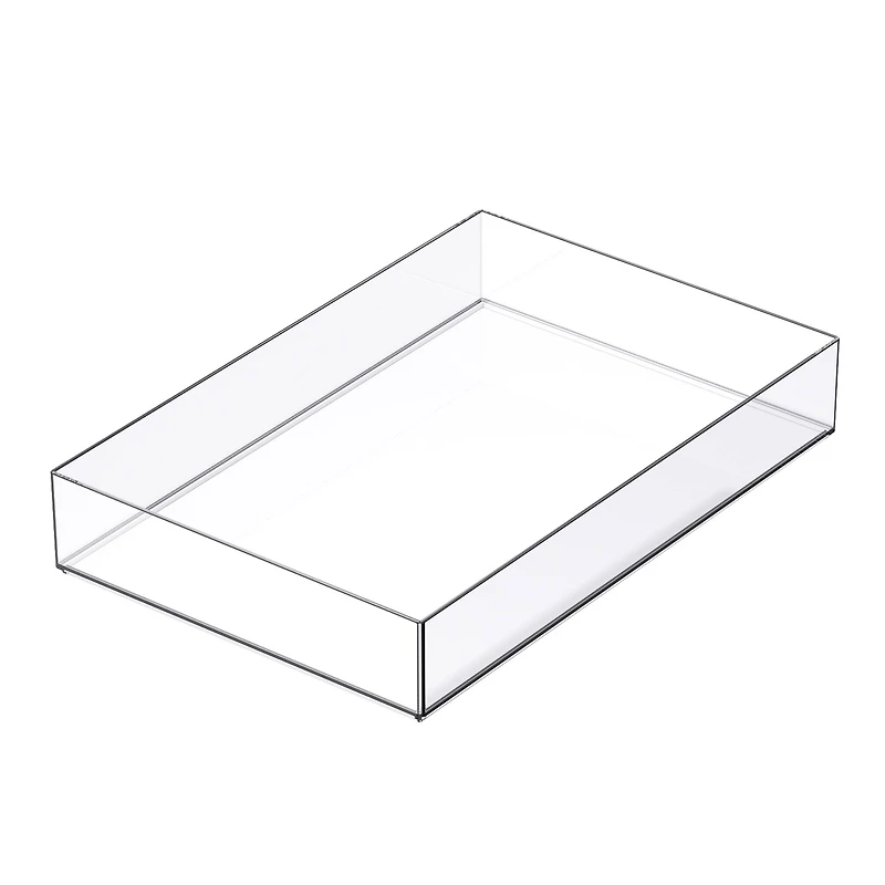 12 Pack: 12" x 8" Clear Stacking Storage Tray by Simply Tidy™