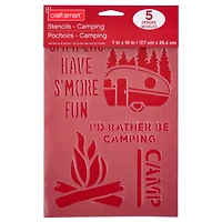 Camping Stencils by Craft Smart®, 7" x 10"
