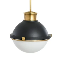 Hello Honey® Robert Stevenson Lighting Cameron Two-Tone Metal & Frosted Glass Ceiling Light
