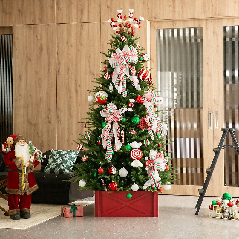 Glitzhome® Red Wood Tree Collar