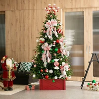 Glitzhome® Red Wood Tree Collar