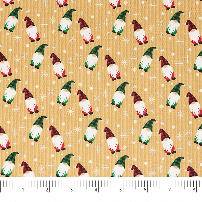 SINGER Christmas Holiday Gnome Cotton Fabric Fat Quarter Bundle