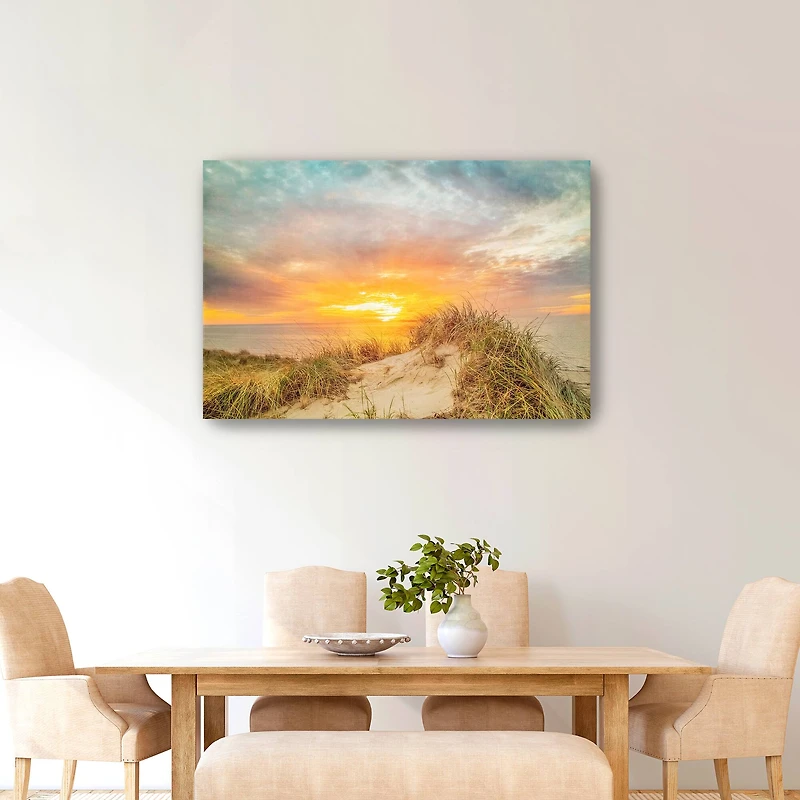 Sunset over The Dunes Canvas Giclee