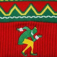 Elf™ Santa's Coming Red & Green Pom Pom Beanie