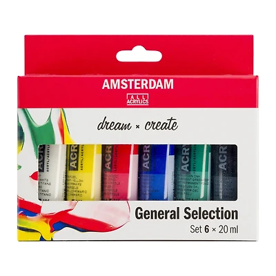 Amsterdam Standard General Selection 6 Color Acrylic Paint Set