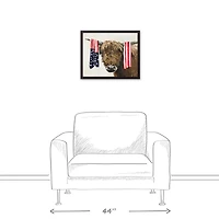 Patriotic Hyland Black Framed Canvas