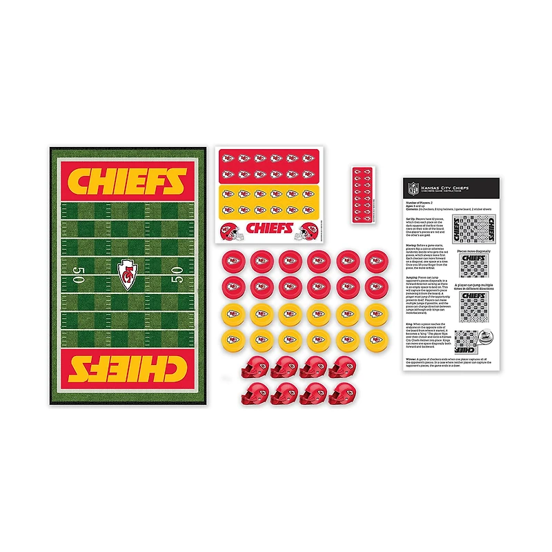NFL Checkers Game Set - Kansas City Chiefs