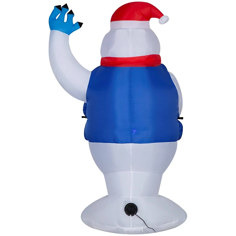 6.5ft. Airblown® Inflatable Christmas Bumble in Blue Puffer Vest