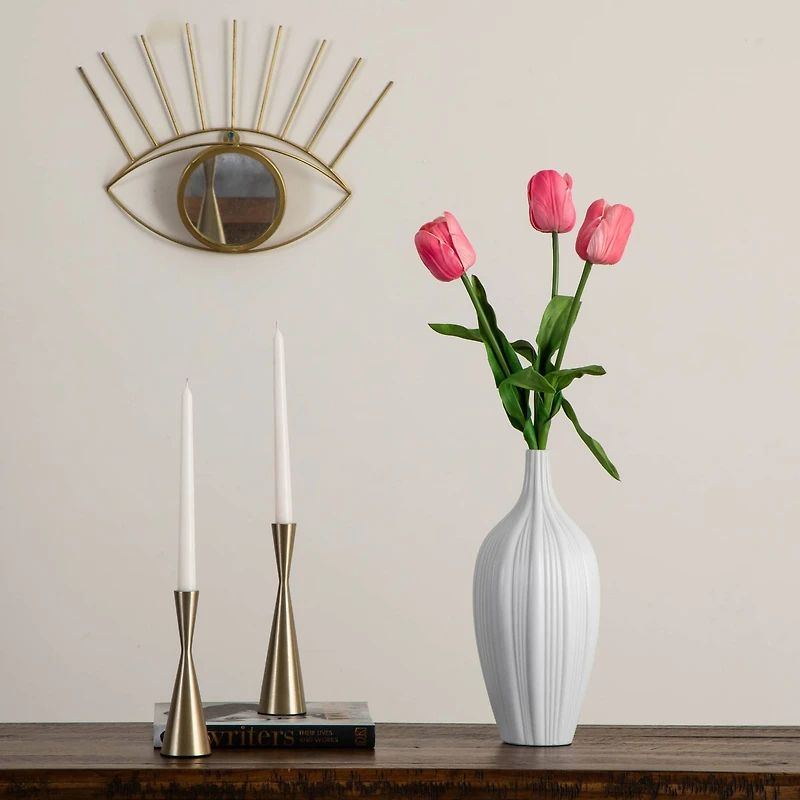 25" Pink Tulip Flower Stems, 3ct.