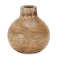Natural Wood Bud Vase Set