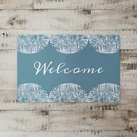 Welcome Abstract Floor Mat
