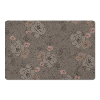 Multicolored Floral Floor Mat
