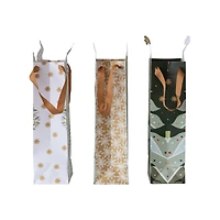 Hello Honey Tree & Dove Pattern Die-Cut Gift Bag, 3ct.