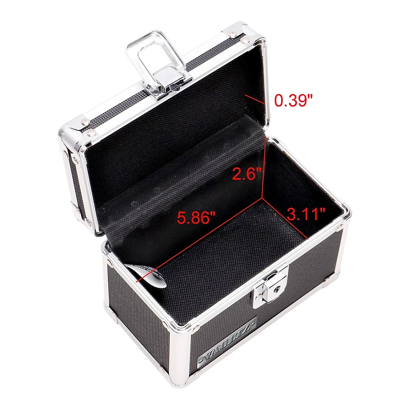 Vaultz Black 3" x 5" Storage Box