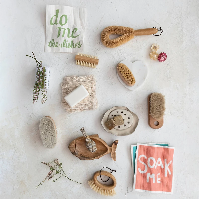 Hello Honey® 6" Ivory Stoneware Soap Dish with Removable Tray