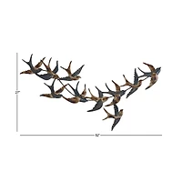 Black Iron Coastal Wall Decor, 27" x 52" x 3"
