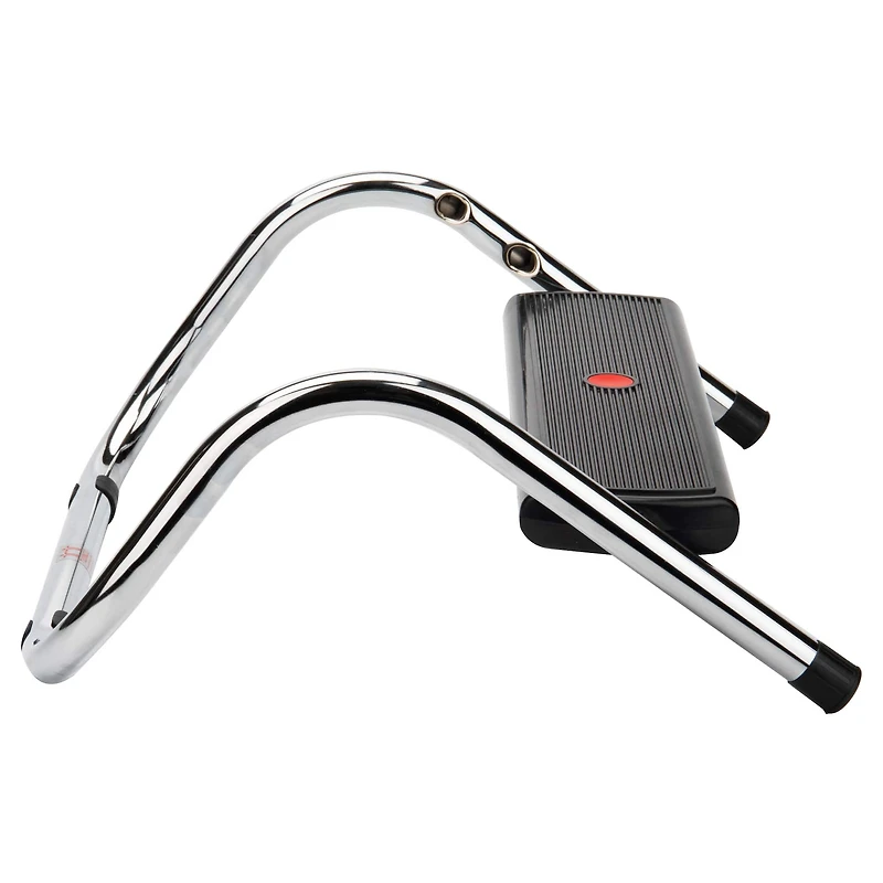 Mind Reader Black Adjustable Height Footrest for Under Desk
