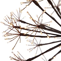 12" Pre-Lit LED Brown Christmas Ball Decoration