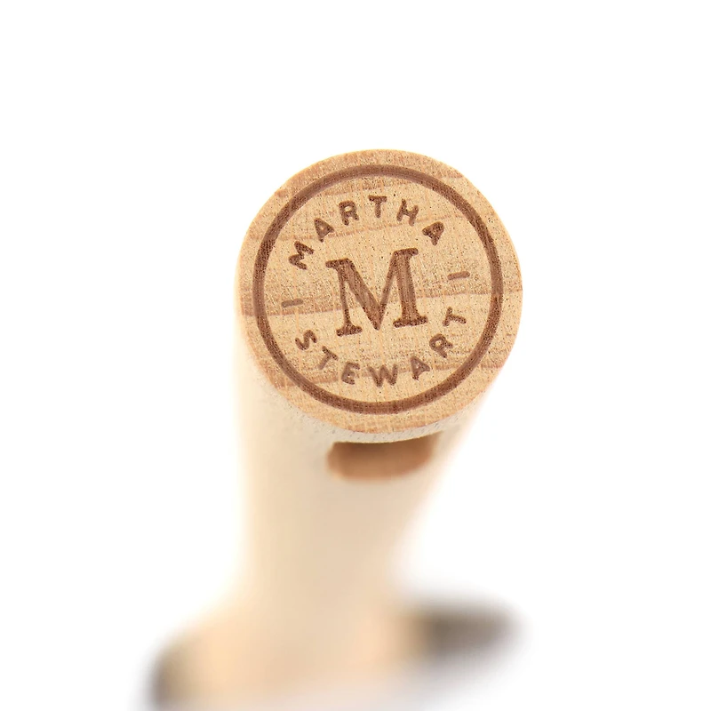 Martha Stewart Beech Wood & Gray Silicone Spatula