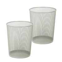 Honey Can Do Silver Metal Trash Cans, 2ct.