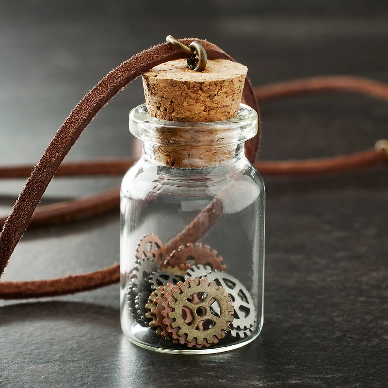 Found Objects Bottle with Gears by Bead Landing™
