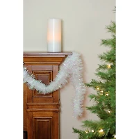 50ft. White Iridescent Tinsel Garland