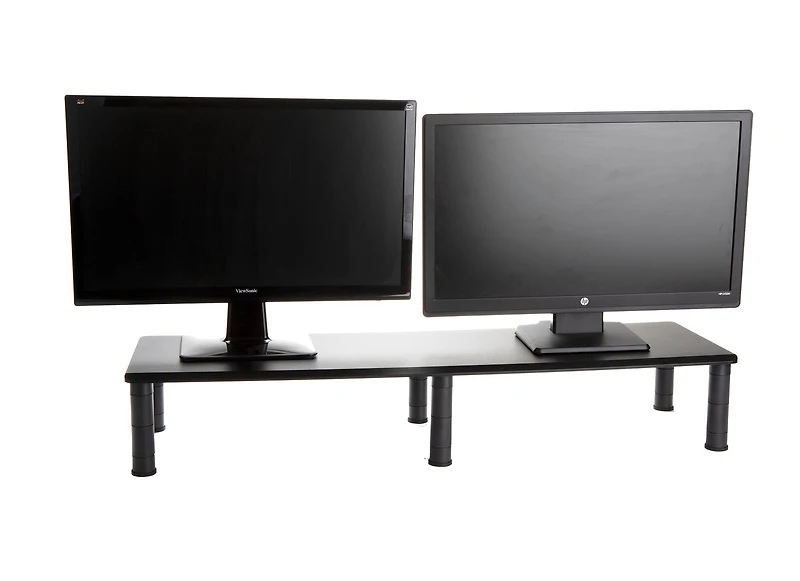 Mind Reader Black Large Dual Monitor Stand