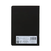 Fabriano® EcoQua Black Staple-Bound Blank Notebook, A5