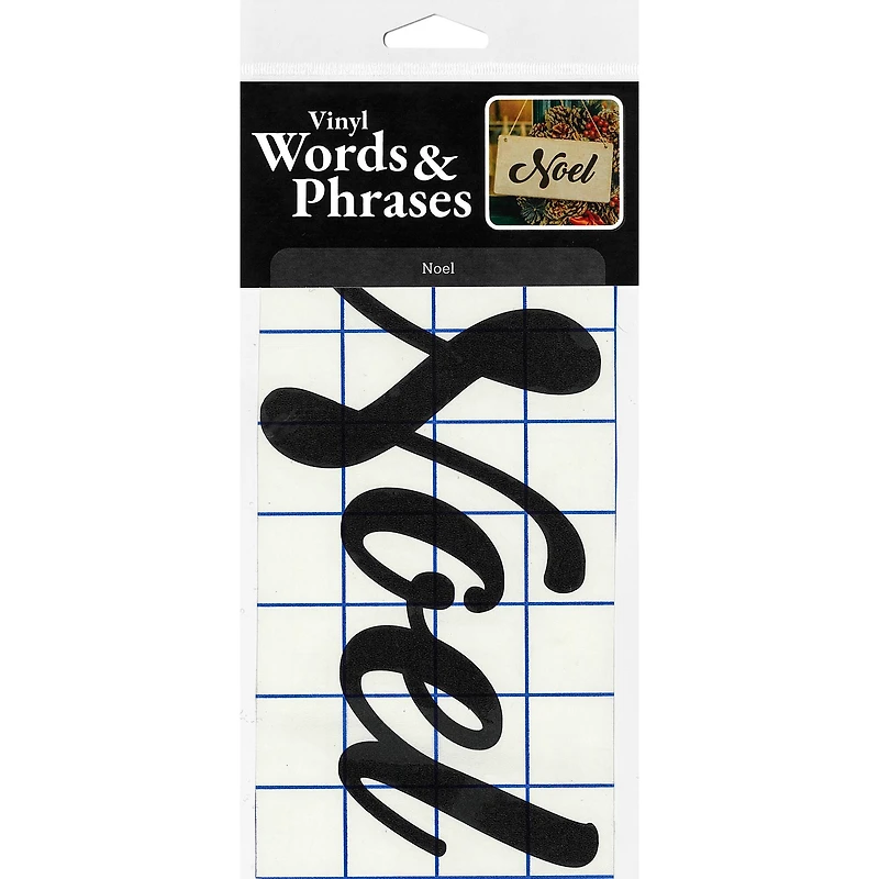 Leisure Arts® Vinyl Matte Black Noel Decal