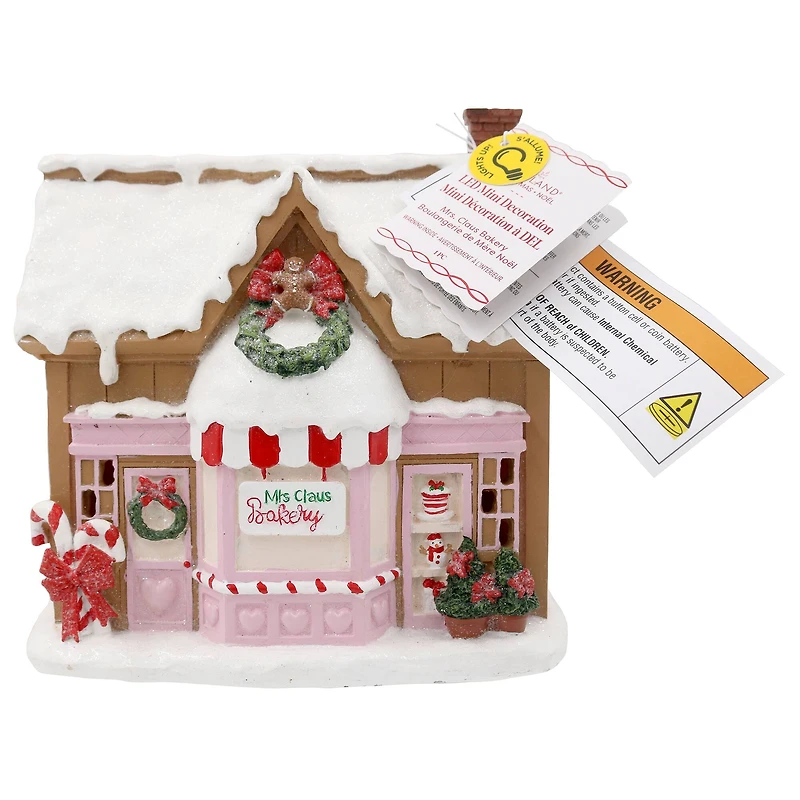 Mini LED Mrs. Claus Bakery Decoration by Ashland®
