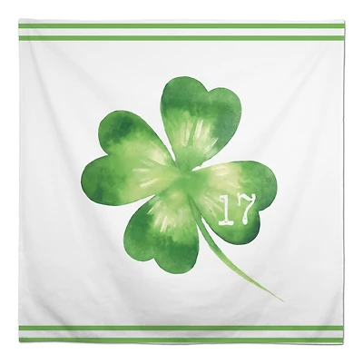 Large Four Leaf Clover Date Tablecloth 58" x 58" Tablecloth