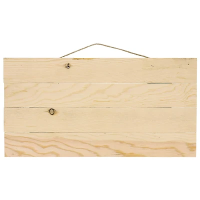 Good Wood by Leisure Arts 16" x 8.25" Pine Pallet Plaque