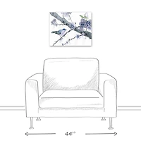 Cherry Blossoms And Birds 20" x 16" Canvas Wall Art