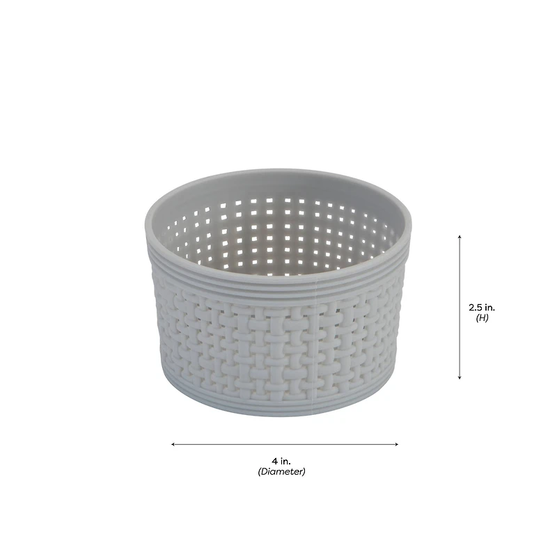 Simplify Gray Plastic Organizing Set