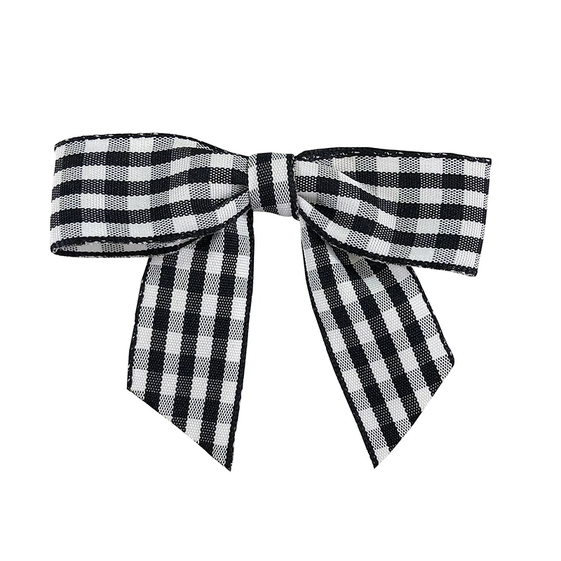 JAM Paper 7/8" Gingham Check Twist Tie Bows