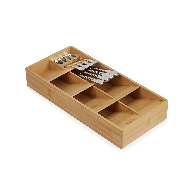 Joseph Joseph DrawerStore Bamboo Large Compact Cutlery Organizer