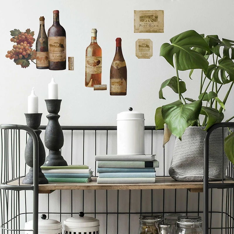 RoomMates Wine Tasting Peel & Stick Wall Decals