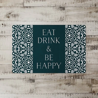 Eat Drink & Be Happy 27" x 18" Floor Mat