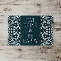 Eat Drink & Be Happy 27" x 18" Floor Mat