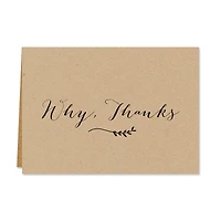 Hortense B. Hewitt Co. Kraft Thank You Cards