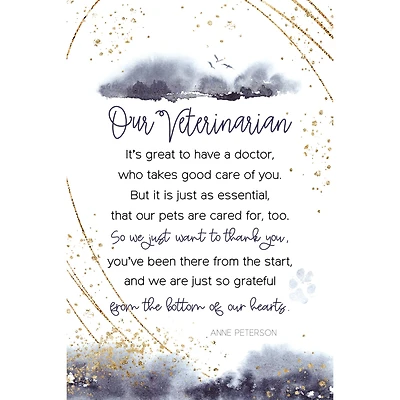 Our Veterinarian Inspirational Wood Plaque