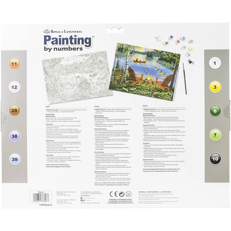 Royal & Langnickel® Lakeside Retreat Paint By Number Kit