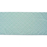 Aqua Diamond Outdoor Table Runner 14" x 72"