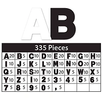 ArtSkills® 2.5" Black & White 335 Piece Paper Poster Letter Set